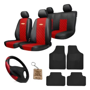 Kit Capa Banco Carro Couro Diamantada Chevrolet Celta
