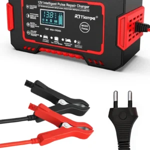 Carregador Inteligente De Bateria Automotiva 12v 6a Recupera Baterias 4ah A 100ah Carro Moto Lancha Jetski Caminhão Proteção Contra Curto Polaridade Invertida Sobrecarga Rápido Seguro Davely