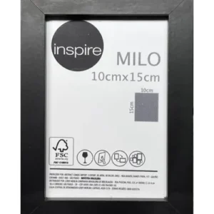 Moldura Milo 10x15cm Preto Inspire