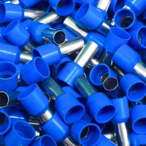 200x Terminal Tubular Ilhos 2,5mm Pre Isolado (200pçs) Terminal Tubolar Ilhós Azul 2.5mm