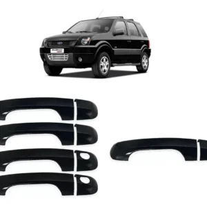 Kit Aplique Preto Das Maçanetas Ecosport 2003 Até 2012