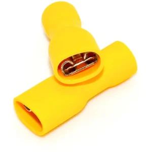 Terminal Fêmea Isolado 4,00 A 6,00 Mm ² Amarelo 100 Pçs