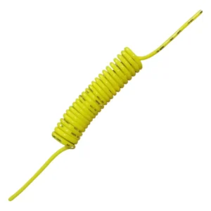 Mangueira De Ar Espiral Para Limpeza Cabine Caminhão Amarela