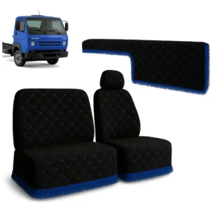 Capa De Banco + Painel Veludo Premium Caminhão Vw Delivery