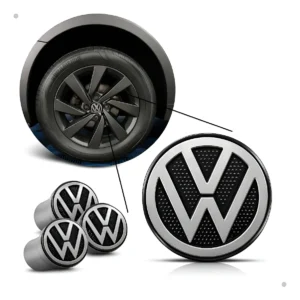 Kit 4 Calotinha Centro Roda Vw Volkswagen Garra Zunky Brw