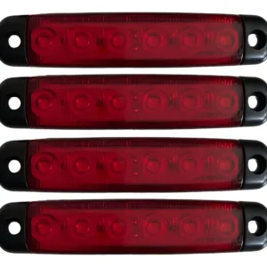4 Luz De Navegação Barco Lancha Iate Caminhão 6 Leds