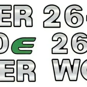 Kit Adesivo Emblema Resinado Caminhão Volks 26-260e Worker Cor Prateado