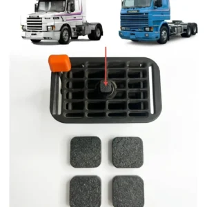 Botão Central Do Difusor De Ar Scania 113 E 124 - Kit 4 Unid
