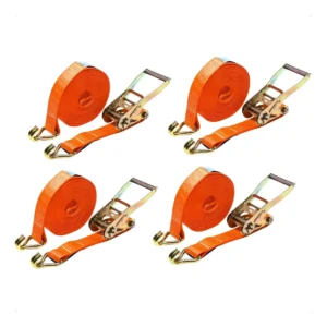 04 Kit Catraca 1,5ton Cinta Amarração Transporte Carga Peso