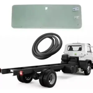 Vidro Traseiro Vigia Caminhao Vw Worker Delivery + Borracha