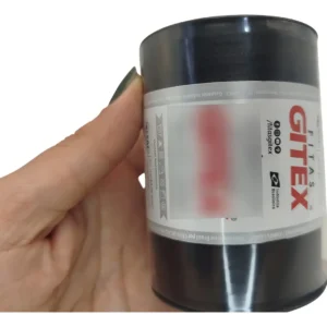 Fitas Cetim Gitex Rolo De 100 Metros - N0 - Largura 4mm Cor 119 - Preto Lisa
