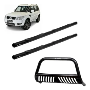 Quebra Mato + Estribo Tr4 2005 2006 Preto