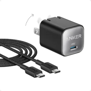 Carregador De Parede Anker Nano Usb C 30w Com Cabo De 6 Pés