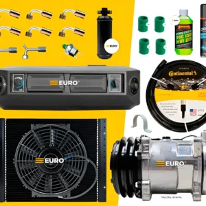 Kit Ar Condicionado Universal Carro 12/24v Maquina Caminhão