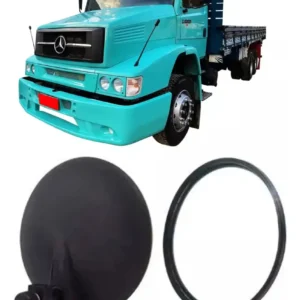 2 Espelho Auxiliar Bionico C/suporte Caminhão Ônibus 110mm