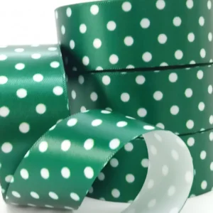 Fita De Cetim Premium Poá 25mm X 10m Unidade