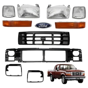 Kit Frente Iluminaçao E Grades Ford F1000 F4000 Ano 96 97 98