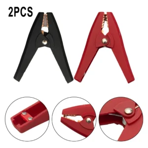 Clips De Isolamento 100a 90mm Vermelho E Preto Pesado