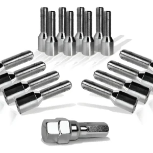 Kit 20 Parafuso Roda Cromado Allen Vw Golf Fox Polo Audi A3