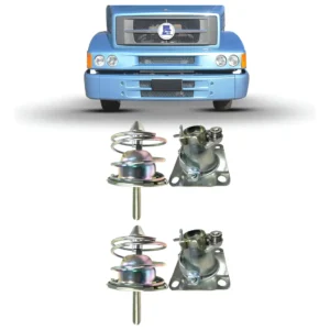 02 Fechadura Superior + 02 Trava Inferior Capô Mb 1418 1620