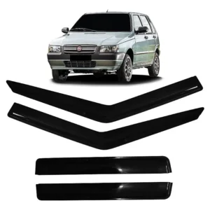 Calha De Chuva Defletor Fiat Uno Fire 2004 Até 2010 4 Portas