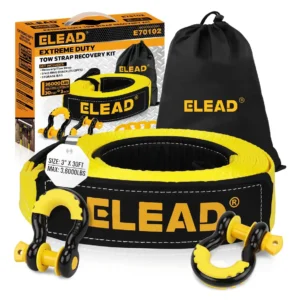Recovery Tow Strap Elead Heavy Duty 30 Pés Com Ganchos 36.00
