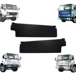 Quebra Sol Interno Ford Cargo 2007 08 09 10 2011 Par Preto