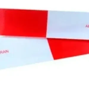 Fita De Demarcação E Advertência 3m Refletiva Geométrico De 5cm De Largura E 30cm De Comprimento Kit X 100 Unidades Vermelho