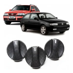 Conjunto 3 Botões Do Ar Condicionado Do Vw Gol G2 Saveiro