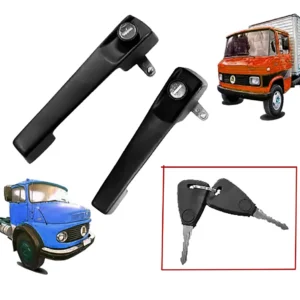 Par Maçaneta Caminhão 1113 608 Chave Com Mesmo Segredo