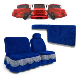 Kit Capa De Banco + Painel Chinil Para Caminhão Mb 1620