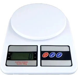 Balança Digital De Cozinha Alta Precisão Alimentos Até 10kg Capacidade máxima 10 kg Cor Branco
