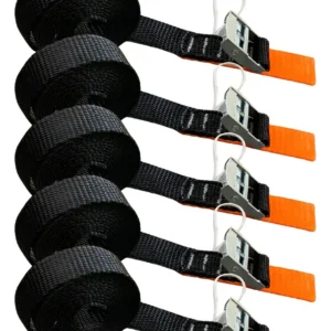 Kit 5 Fita Rack De Amarração Carga Mordente Catraca 3 Metros