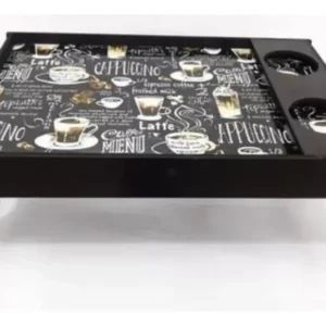 Bandeja Café Da Manha Com Porta Copo Mdf Envio Em 24 Horas