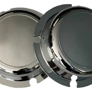 02 Sobre Tampa Cubo Implemento 4 Furos Cromado