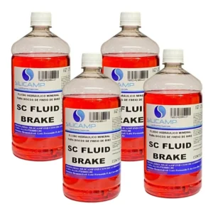 04 Fluido De Freio A Disco Mineral Hidráulico Para Bike 1 L