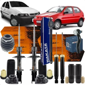 Kit Suspensão + Direção Palio Siena Base Reta 2001 A 2011