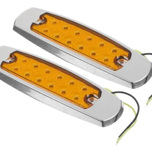 2pcs Luz 12 Led Marcador Lateral 12-24v Caminhão