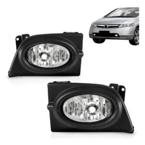 Farol Milha Civic Lxs 2007 2008 Com Grade