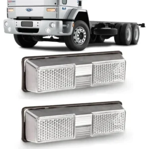 Par Lanterna Lateral Estribo Caminhão Ford Cargo - Cristal
