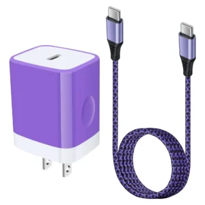 Carregador Rápido Pukiou 20w Usb-c Com Cabo De 6 Pés