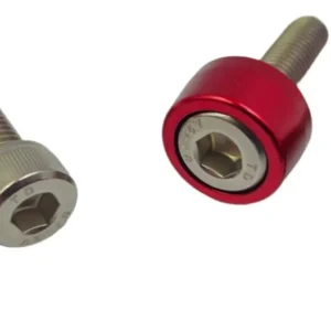 Arruelas Anodizadas Em Aluminio M8 Com Parafusos Inox