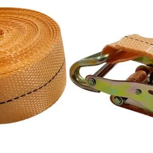 Kit Cinta e Catraca Multfitas 1,5t 9m Laranja Linha Pesada