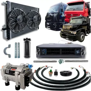 Kit Ar Condicionado Elétrico Caminhões E Máquinas Pesadas
