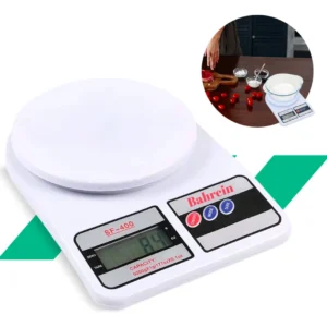 Balança Eletrônica Digital De Cozinha Pesa De 1gr Até 10kg Cor Branco e Nutrição