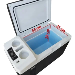 Mini Geladeira Portátil 23l Frigobar Caminhão Carro Preto