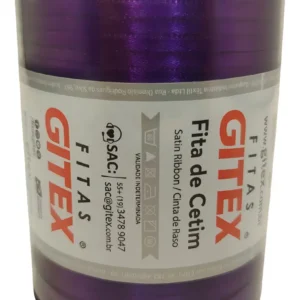 Fitas Cetim Gitex Rolo De 100 Metros - N0 - Largura 4mm Cor 133 - Uva Lisa