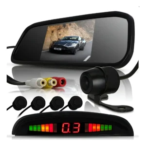 Retrovisor + Câmera Ré Visão Noturna + Sensor Estacionamento