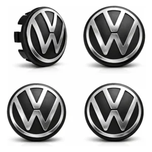 Jogo 4 Calotinha Miolo Central Tampa Roda Vw Jetta Nivus