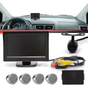 Kit Caminhão Estacionamento Camera + Sensor + Tela Lcd 4.3'